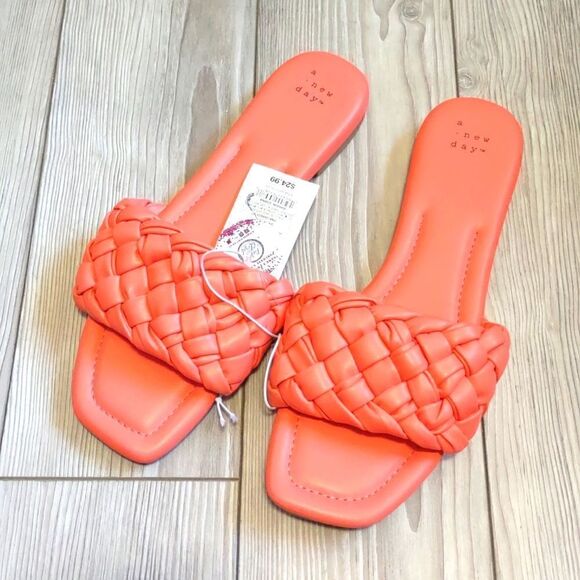 (9-1382) 🔥3/$20🔥 A New Day Pink Carissa Sandals Size 6 - Picture 11 of 11